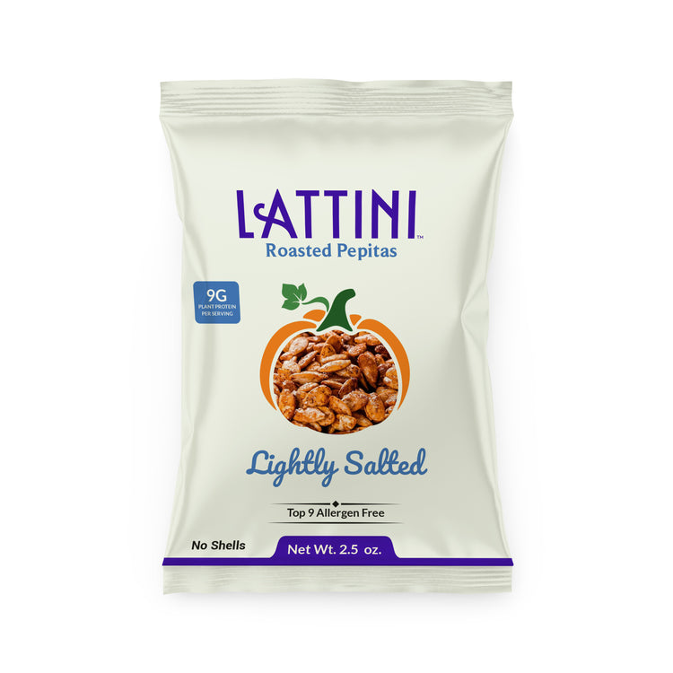 Lattini Lightly Salted Roasted Pepitas 2.5 oz bag